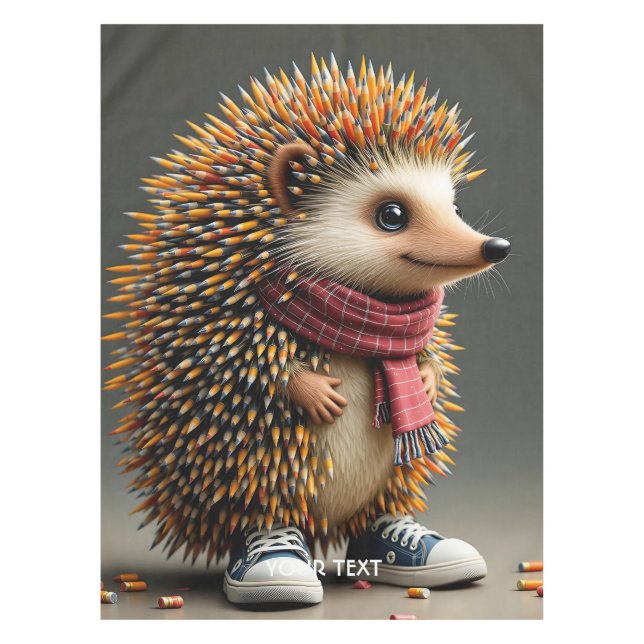 Toalha De Mesa Fantasy Cute Hedgehog Sharp Agulhas (Frente)