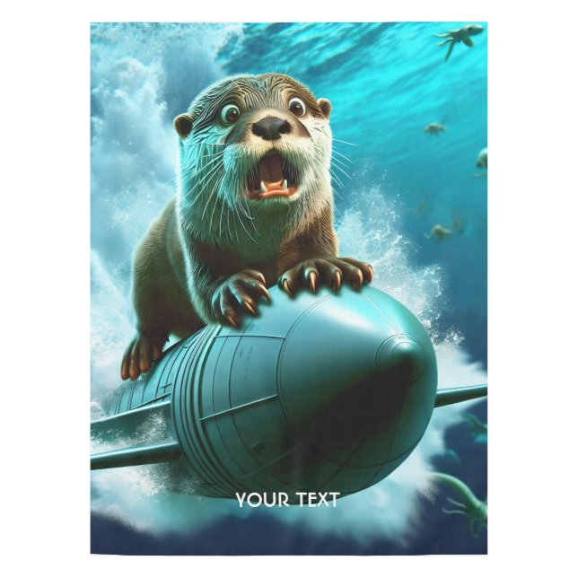 Toalha De Mesa Fantasy Cute Otter Torpedo Sea (Frente)