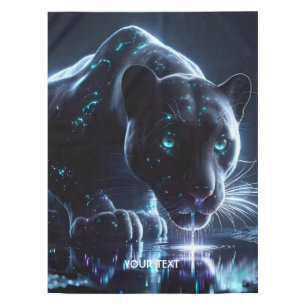 Toalha De Mesa Fantasy Cute Panther Bebendo Water