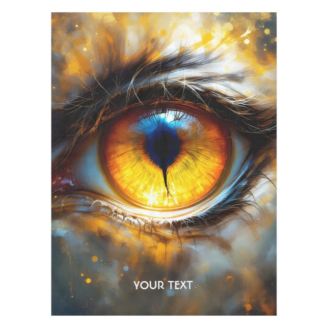 Toalha De Mesa Fantasy Cute Tiger Orange Eye (Frente)