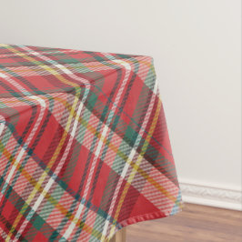 Toalha De Mesa Farmhouse xadrez Red Check Rustic Felice Natal