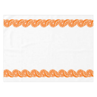 Toalha De Mesa Fatia de Laranja Cítrica de Verão Elegante Bordadu