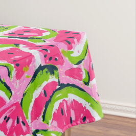 Toalha De Mesa Fatias de Fruta de Melancia Rosa / Festa de Verão