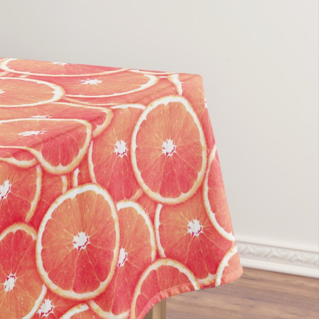 Toalha De Mesa Fatias de toranja rosa (Posição Original)