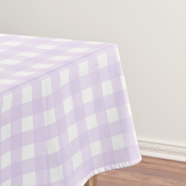 Toalha De Mesa Faye e Lauren Purple Gingham (Posição Original)