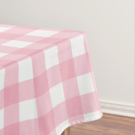 Toalha De Mesa Faye e Lauren Xadrez Rosa