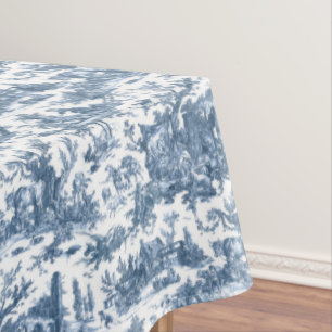 Toalha De Mesa Fazenda russa da Vintage - Azul e branco francês