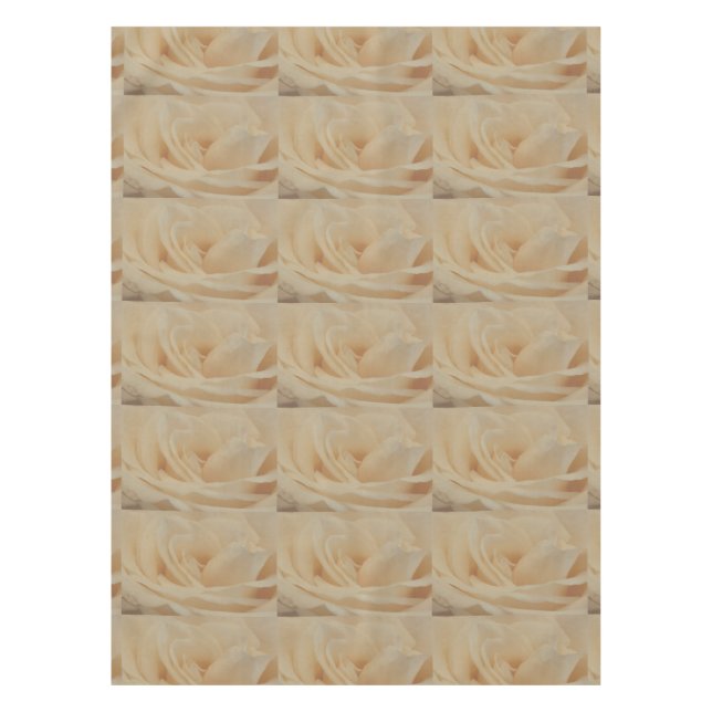 Toalha De Mesa Fechamento de Rosa de Creme Colorido (Frente)