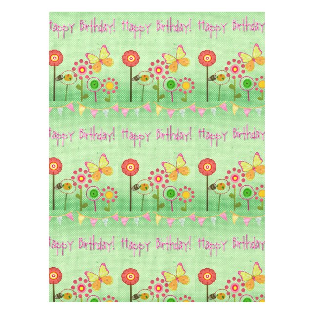 Toalha De Mesa Feliz aniversário (Frente)