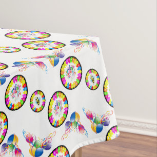 Toalha De Mesa Feliz aniversário Tablecloth Bumblebee Balões