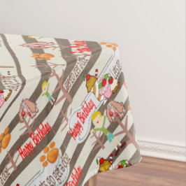 Toalha De Mesa Feliz aniversário Tablecloth desejando um cachorro