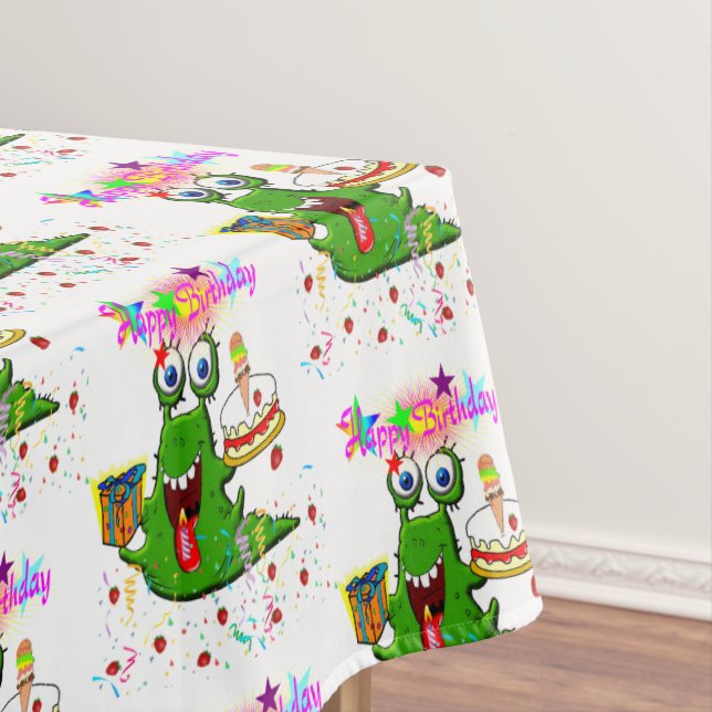 Toalha De Mesa Feliz Aniversário Tablecloth Monster (Posição Original)