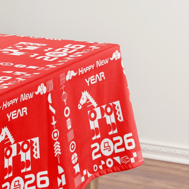 Toalha De Mesa Feliz ano novo 2026 (Posição Original)