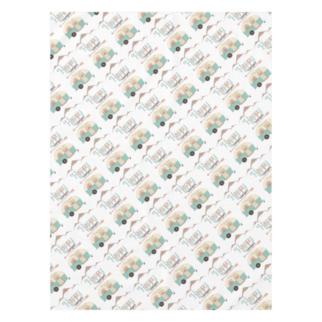 Toalha De Mesa FELIZ CAMPER - Letra RV (Frente)