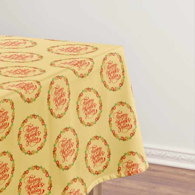 Toalha De Mesa Feliz Dia de Ação de Graças  (Posição Original)