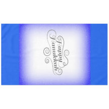 Feliz Hanukkah com fundo azul branco de 2 tons