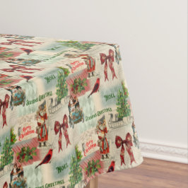 Toalha De Mesa Feliz Natal e Saudações Seasons