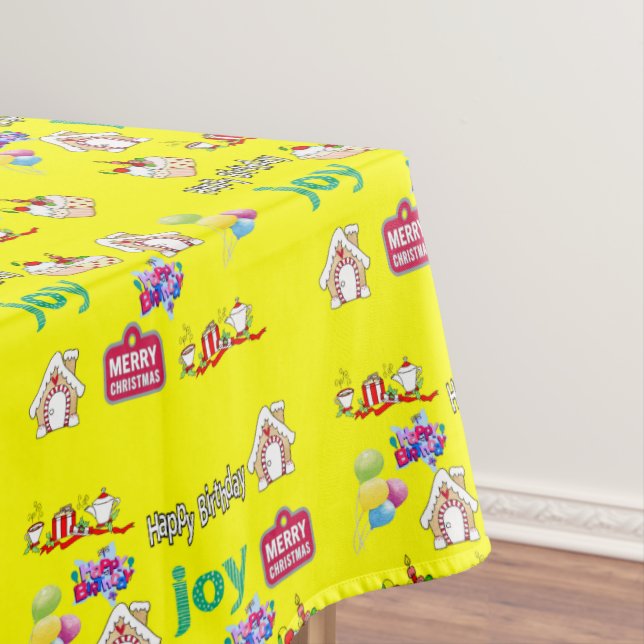 Toalha De Mesa Feliz Natal Tableloth (Posição Original)