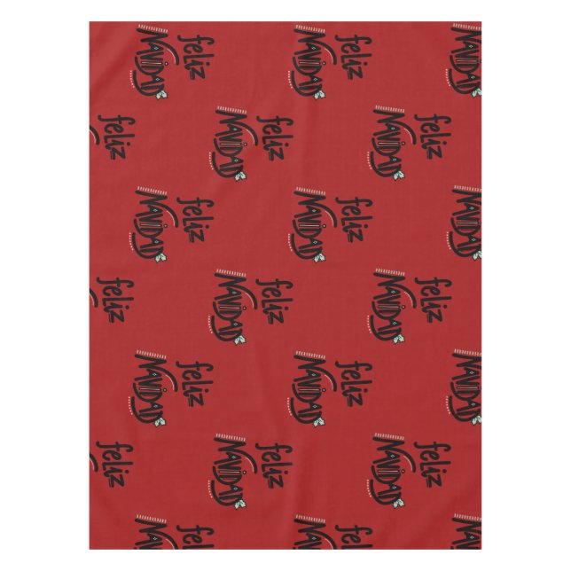 Toalha De Mesa Feliz Navidad (Frente)