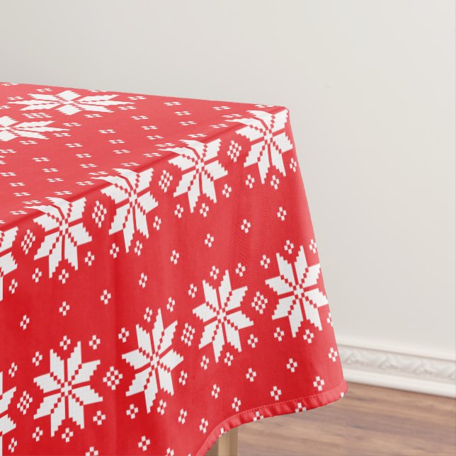 Toalha De Mesa Feliz padrão de Natal 5 (Posição Original)