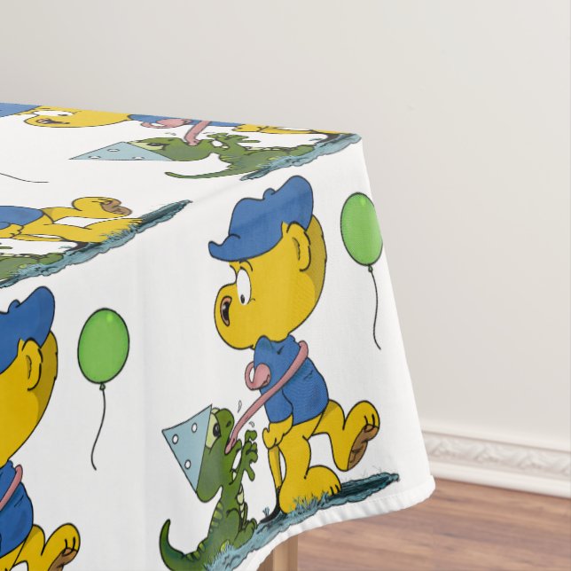 Toalha De Mesa Ferald e o Baby Lizard (Posição Original)