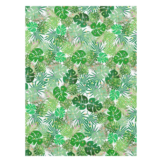 Toalha De Mesa Feriado das Luzes de Natal de Foliage em Praia Tro (Frente)