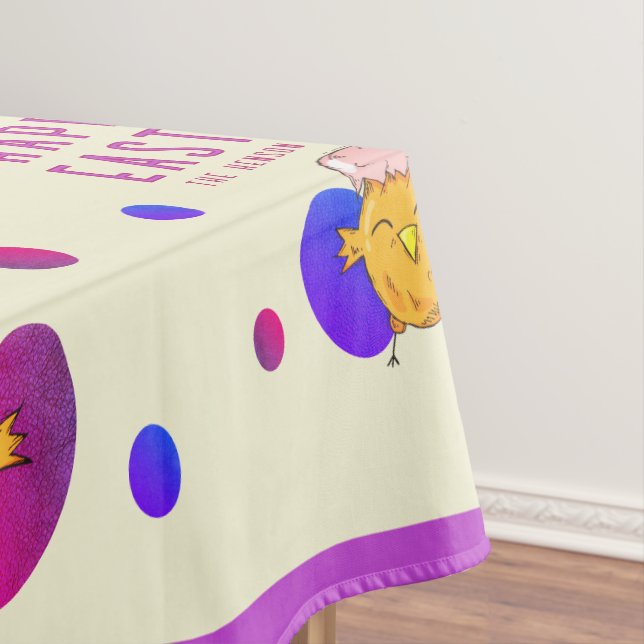 Toalha De Mesa Feriado de Felz pascoa de Páscoa e Ovos (Posição Original)