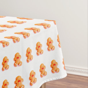 Toalha De Mesa Feriado de Gingerpão bonito no Natal 4Ann