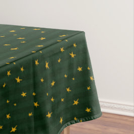 Toalha De Mesa Férias Verde Amarelo Listra Estrela Natal 