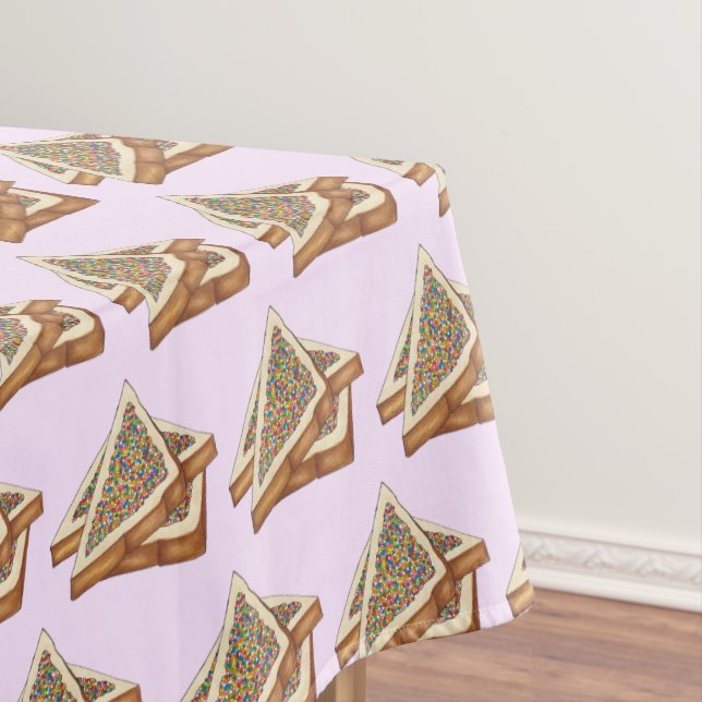 Toalha De Mesa Festa de aniversário arco-íris Comida fada austral (Posição Original)