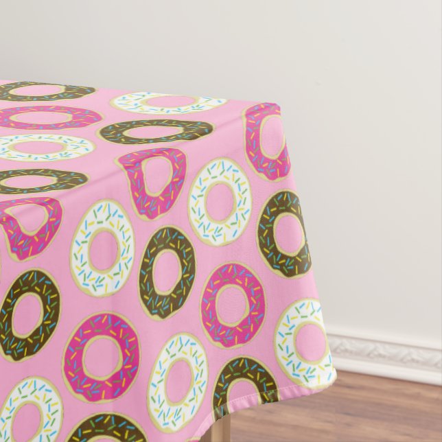 Toalha De Mesa Festa de aniversário da criança de rosquinha (Posição Original)