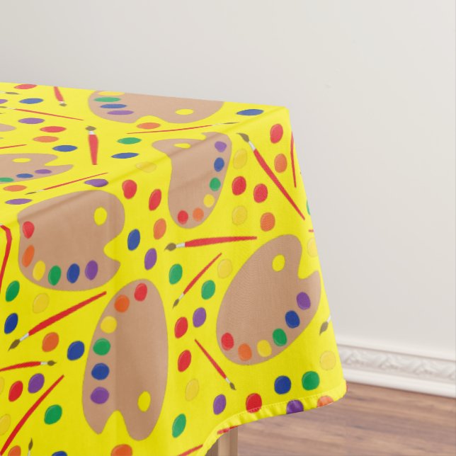 Toalha De Mesa Festa de aniversário de Pintura, Criança Cuta (Posição Original)