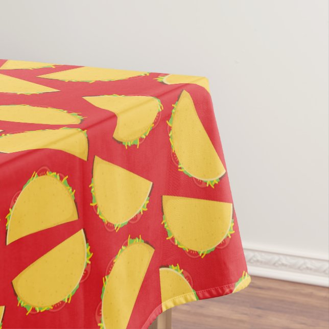 Toalha De Mesa Festa de aniversário do taco Comida mexicana (Posição Original)