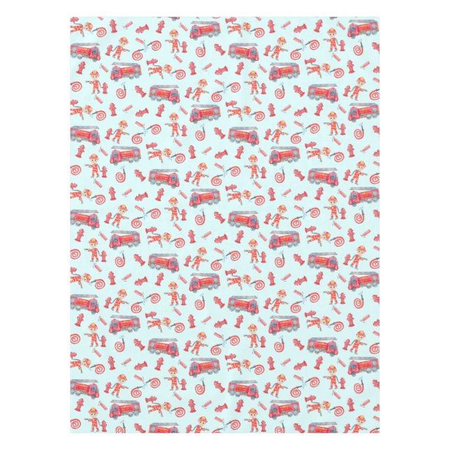 Toalha De Mesa Festa de aniversário Fireman (Frente)