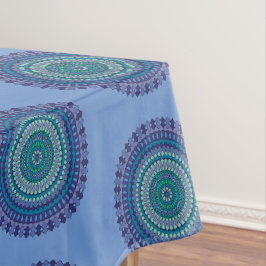 Toalha De Mesa Festa de aniversário Verde Negra Azul Mandala