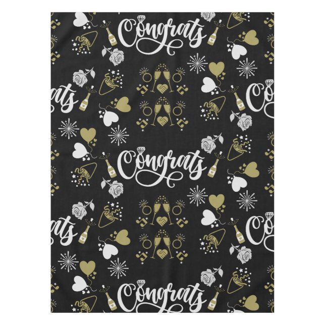 Toalha De Mesa Festa de Celebração Estourar o Champanhe (Frente)