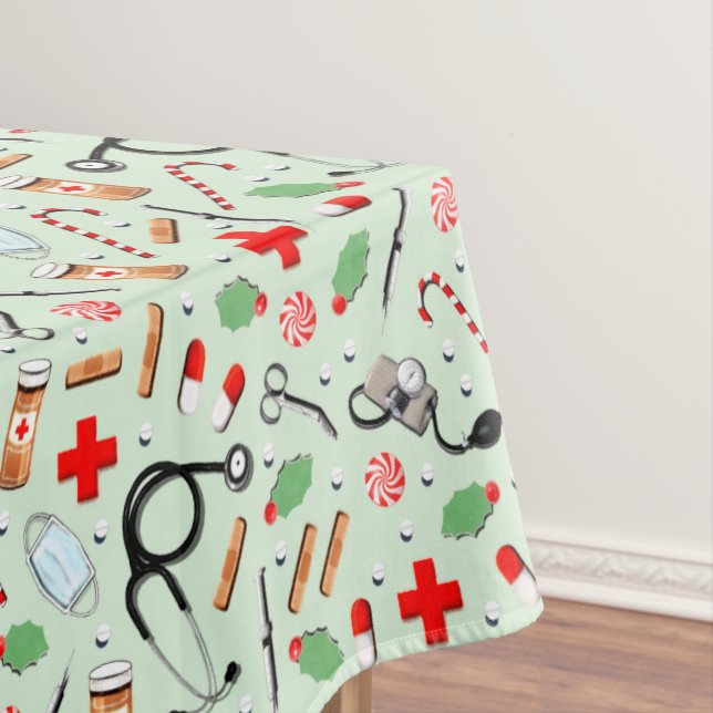Toalha De Mesa Festa de Férias de Médico e Enfermeiro (Posição Original)