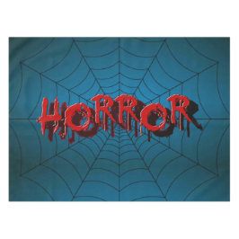 Toalha De Mesa Festa de Halloween Red Horror Spider Web Blue Scar