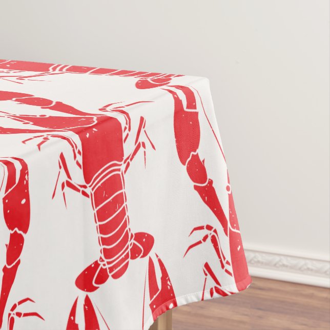 Toalha De Mesa Festa de Lagosta da Família de Frutos do Mar de Ve (Posição Original)