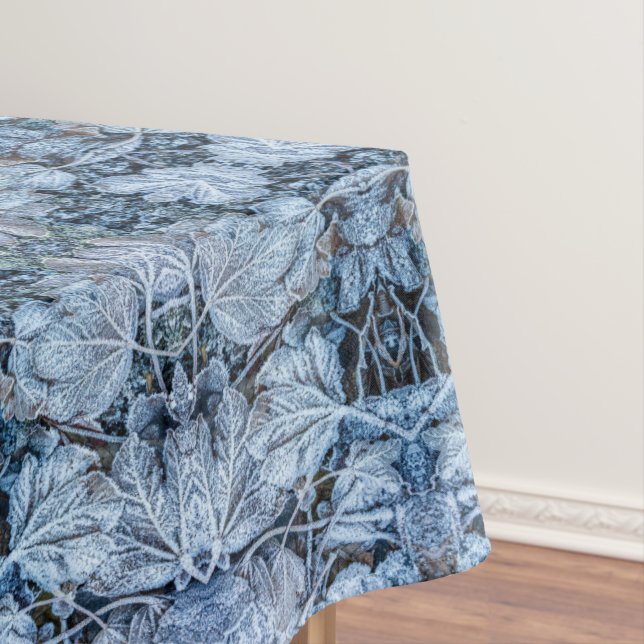 Toalha De Mesa Festa de Natal Azul Deixa Férias de inverno em Nev (Posição Original)