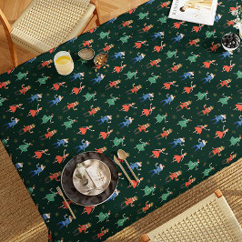 Toalha De Mesa Festa de Natal com Coquetel do Quebra-Nozes