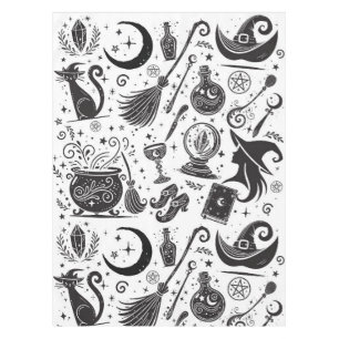 Toalha De Mesa Festa Pagã Mágica e Mística da Bruxa