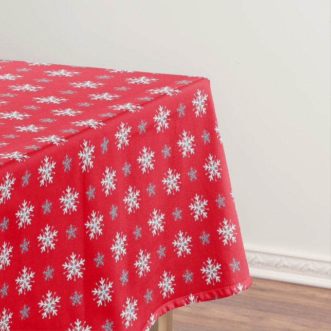 Toalha De Mesa Festivo Flocos de Neve Tablecloth (Posição Original)
