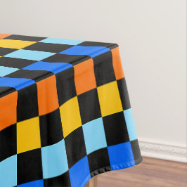 Toalha De Mesa Fire and ice checkerboard pattern