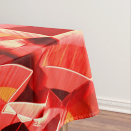 Toalha De Mesa Fita vermelha cratada que simula o movimento