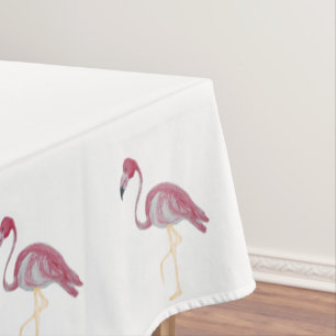 Toalha De Mesa Flamingo Basketweave, Cor-de-rosa, com latice Tabl