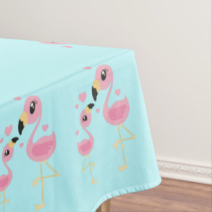 Toalha De Mesa Flamingo Chá de fraldas Cute Tropical