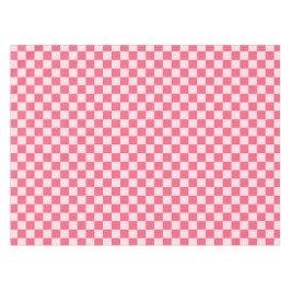 Toalha De Mesa Flamingo sorbet checkerboard pattern