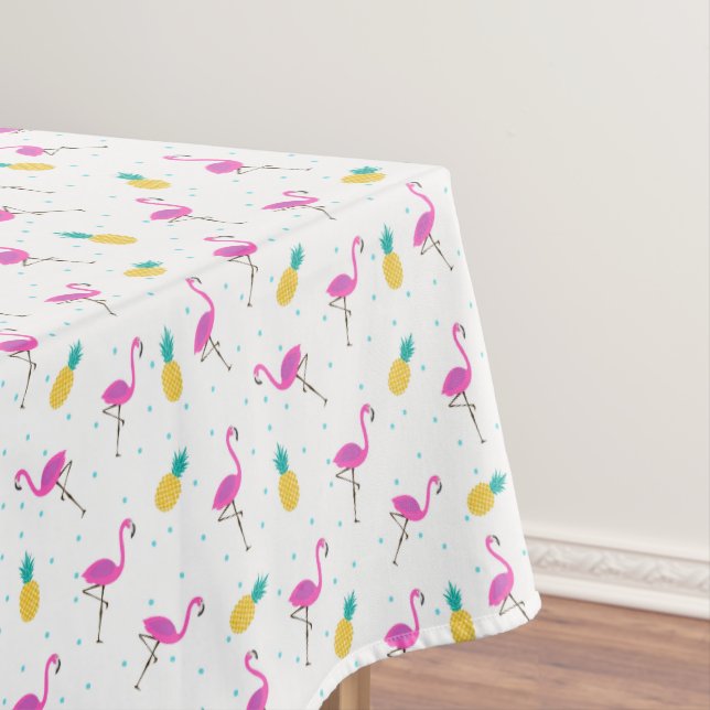 Toalha De Mesa Flamingos de néon 2 2 (Posição Original)