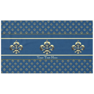Toalha De Mesa Fleur de lis (Dourado)